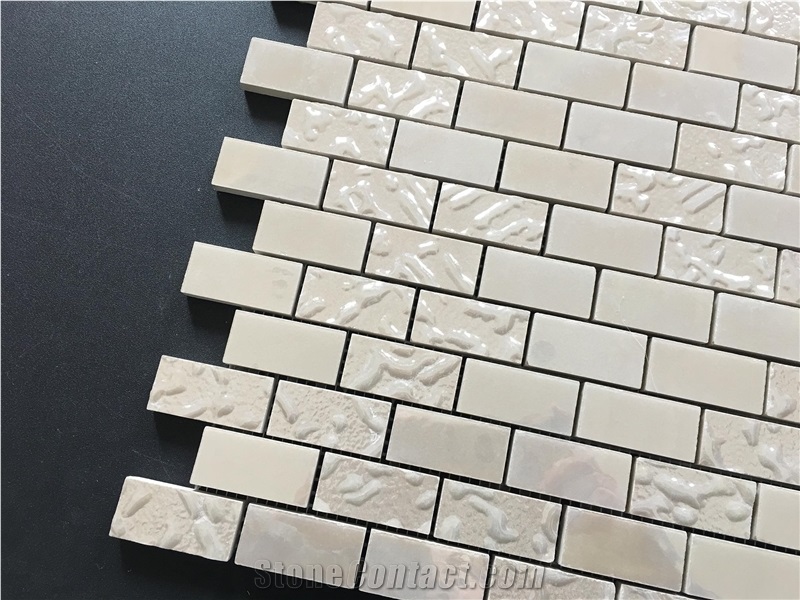 White Microcrystal Glass Mosaic Wall Tile