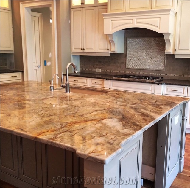 Hot Sale Brazil Products Polished Fusion Quartzite, Yellow Quartzite Slabs, Tiles, Cut to Size for Flooring,Slabs for Countertop, Walling