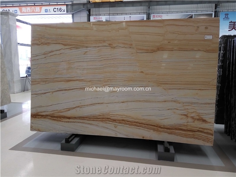 Hot Sales Products Polsihed Golden Macauba Quartzite, Gloden Quartzite, Yellow Quartzite Slab& Tiles & Cut to Size for Wall and Floor.