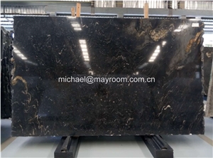 Own Factory Good Price Brazil Polished Matrix Titanium/ Cosmic Black/Cosmic Black Titanium/Titanium Mc Granite/Titanium Black/Cosmic/Night,Granito Preto Cosmico Granite Slabs & Tiles & Cut-To-Size