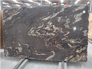 Own Factory Good Price Brazil Polished Matrix Titanium/ Cosmic Black/Cosmic Black Titanium/Titanium Mc Granite/Titanium Black/Cosmic/Night,Granito Preto Cosmico Granite Slabs & Tiles & Cut-To-Size