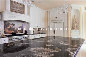 Own Factory Good Price Brazil Polished Matrix Titanium/ Cosmic Black/Cosmic Black Titanium/Titanium Mc Granite/Titanium Black/Cosmic/Night,Granito Preto Cosmico Granite Slabs & Tiles & Cut-To-Size