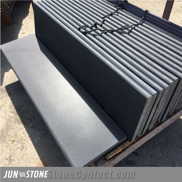 Hainan Black Basalt Stairs, Unique Pattern Basalt