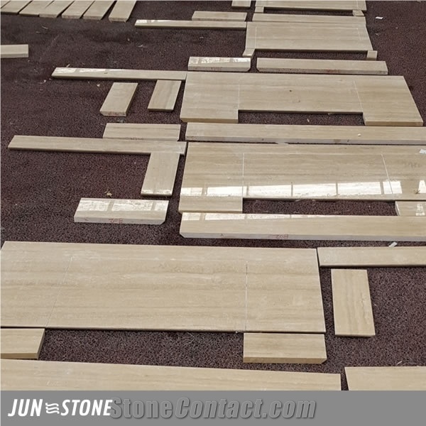 Italian Travertino Silvia Travertine Bath Countertops, Nature Stone Bathroom Vanity Tops