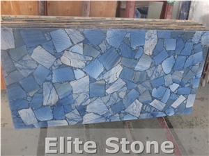 Blue Gemstone Slabs Semi Precious Stone Blue Agate Slabs Blue Gemstone Slabs Semi Precious Stone Blue Agate Slabs