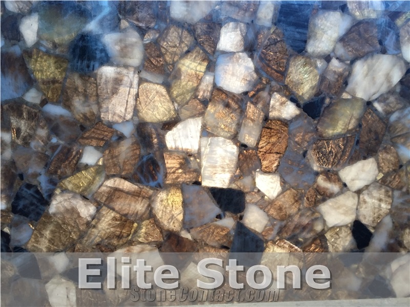 Grey Semi Precious Stone Panels Stone Wall Slabs and Tiles