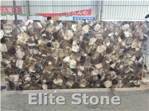 Grey Semi Precious Stone Panels Stone Wall Slabs and Tiles