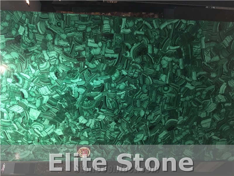 Luxury Stone Slabs Green Semi Precious Stone Tiles for High End Hotel and Villa Decoration