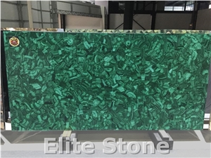 Luxury Stone Slabs Green Semi Precious Stone Tiles for High End Hotel and Villa Decoration