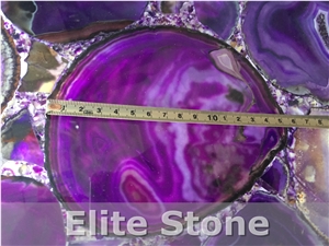 Translucent Amethyst Purple Agate Stone Gemstone Semiprecious Slabs