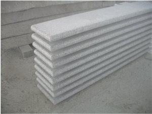 G603 Granite for Building Meterial Stairs Polished Flamed Edge Polishing