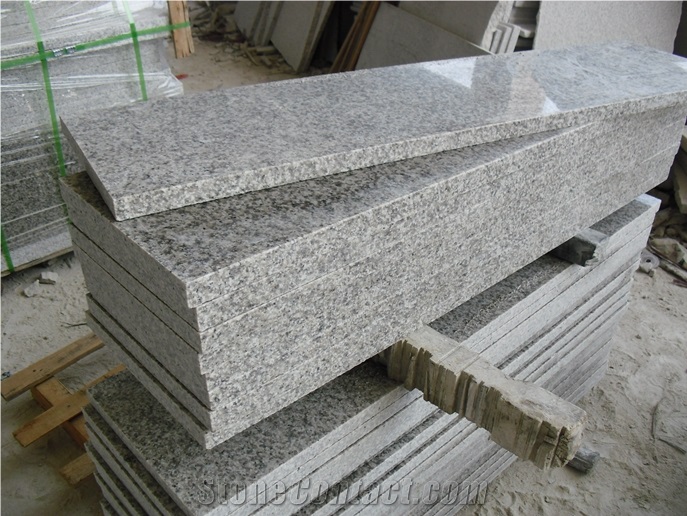 G655 China Granite for Building Stair Steps Polished Flamed
