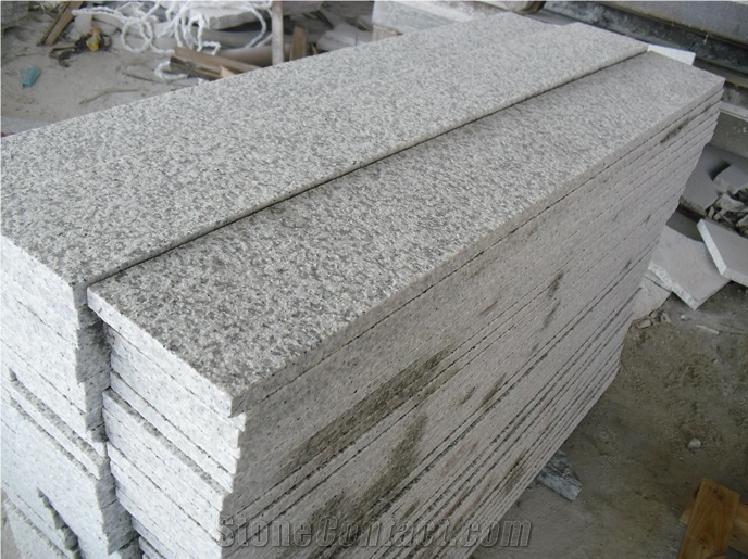 G655 China Granite for Building Stair Steps Polished Flamed