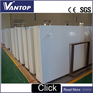 Pure White Quartz Stone Slabs, Quartz Stone Flooring, Engineered Stone