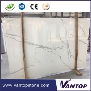 Calacatta White Artificial Marble Slabs