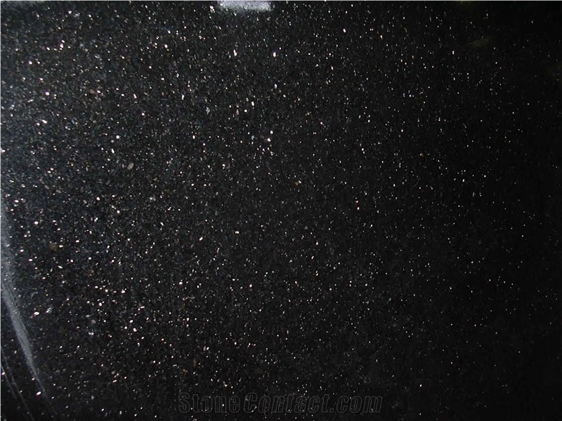 Black Galaxy Granite (Star Galaxy) India Slabs & Tiles, Polished Granite Floor Covering Tiles