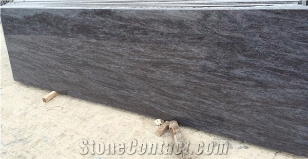 Latest Vizag Blue Granite Slabs & Tiles, India Blue Granite Polished Flooring Tiles, Customise Cutting Wall Tiles