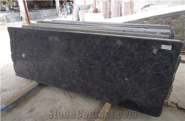 Latest Vizag Blue Granite Slabs & Tiles, India Blue Granite Polished Flooring Tiles, Customise Cutting Wall Tiles