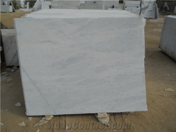 Super Quality Makrana Polished Premium White Marble Stone Tiles, Slabs