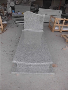 G603 Light Grey Granite Tombstone, Light Grey Granite Monument,G603 Tombstone,Western Style Monuments,Upright Monuments