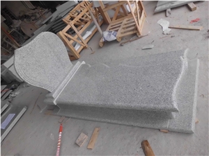 G603 Light Grey Granite Tombstone, Light Grey Granite Monument,G603 Tombstone,Western Style Monuments,Upright Monuments