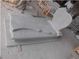 G603 Light Grey Granite Tombstone, Light Grey Granite Monument,G603 Tombstone,Western Style Monuments,Upright Monuments