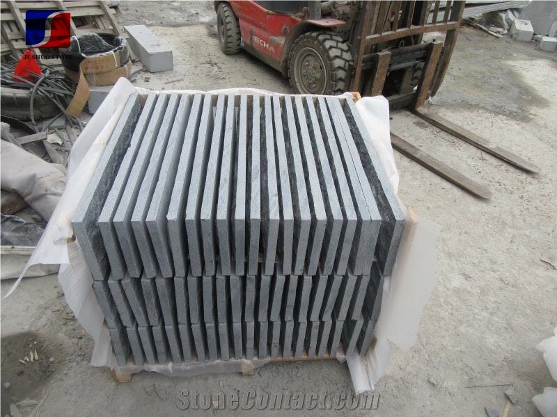 G654 Mushroom,Natural Split, Hand Cut G654,Sesame Black,Padang Grey,Dark Gray Cut to Size Wall Cladding Granite, Pavement, Garden Landscaping Decorative Stone