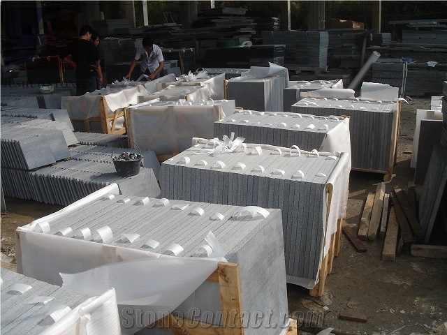 G654,Padang Dark, Sesame Black,Charcoal Black,China Nero Impala,Dark Barry Grey,Nero Impala China,Dark Grey Granite,Flamed Tiles and Slabs for Wall/Floor