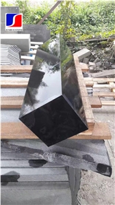 Hainan Black Basalt Kerbstone with Honeycomb,Black Andesitem in Machine Cut, Black Lava Stone,Sawn Cut Stone,Hainan Bluestone,Curbstone,Bevel Edge Curbs,Building Stone