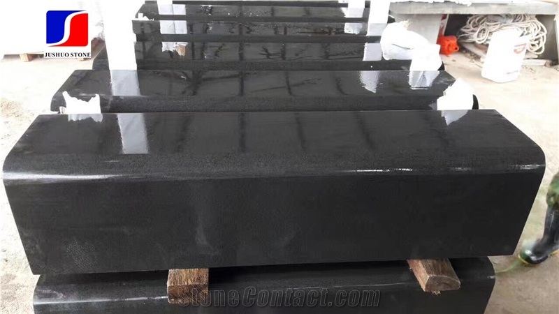 Hainan Black Basalt Kerbstone with Honeycomb,Black Andesitem in Machine Cut, Black Lava Stone,Sawn Cut Stone,Hainan Bluestone,Curbstone,Bevel Edge Curbs,Building Stone