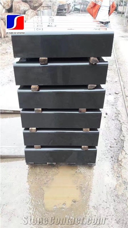 Hainan Black Basalt Kerbstone with Honeycomb,Black Andesitem in Machine Cut, Black Lava Stone,Sawn Cut Stone,Hainan Bluestone,Curbstone,Bevel Edge Curbs,Building Stone