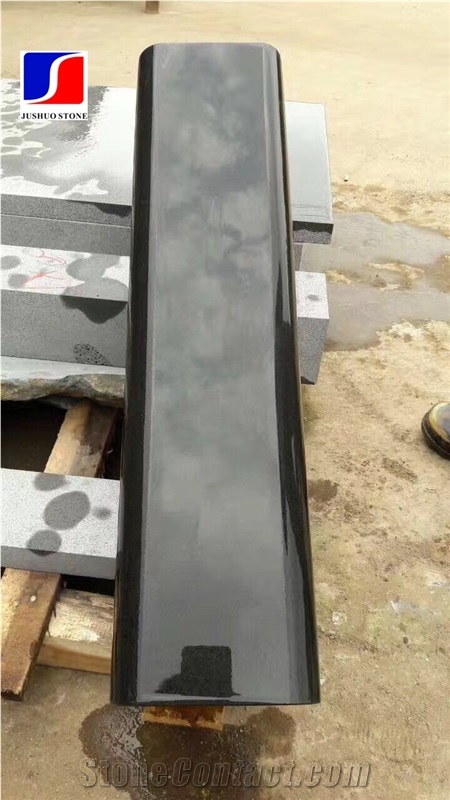 Hainan Black Basalt Kerbstone with Honeycomb,Black Andesitem in Machine Cut, Black Lava Stone,Sawn Cut Stone,Hainan Bluestone,Curbstone,Bevel Edge Curbs,Building Stone
