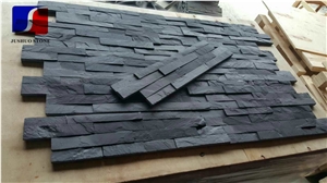 Split Face Stone,Black Slate,Wall Cladding Slate, China Black Cheap Slate Wall & Floor Covering Slate, Natural Building Stone Wall Decoration