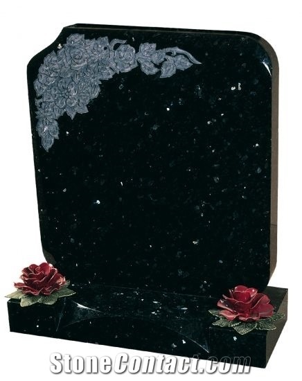 Emerald Pearl Granite 2"9 Lawn Memorial