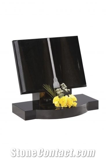 Solid Indian Black Granite Shaped Book Set