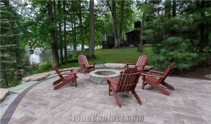 Indiana Limestone Patio Pattern