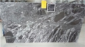 Black Forest Granite Slabs, India Black Granite