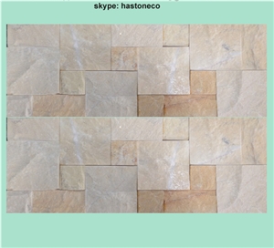 Yellow Marble Combination Exposed Wall Stone Yellow Marble Combination Exposed Wall Stone
