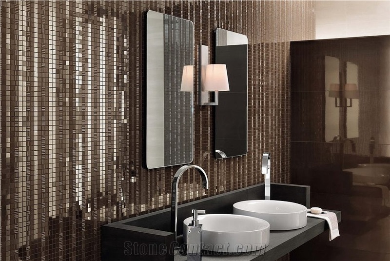 Glass Mosaic Bathroom Wall Tiles