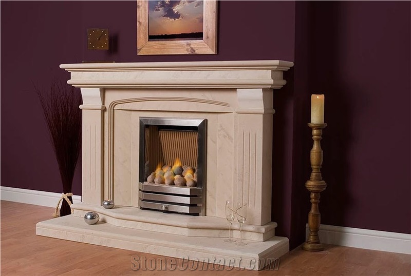 Limestone Victorian Fireplace
