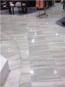 Blanco Macael Veta Flooring Project