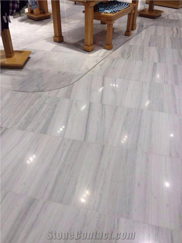 Blanco Macael Veta Flooring Project
