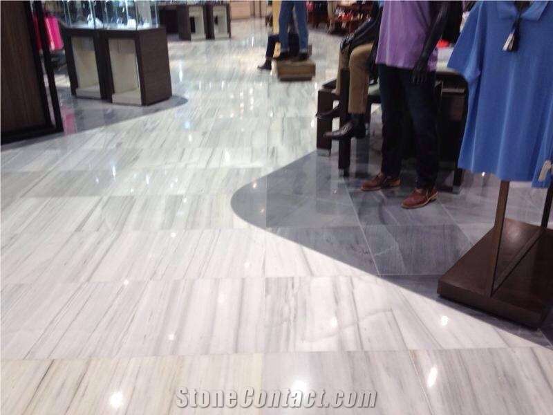 Blanco Macael Veta Flooring Project