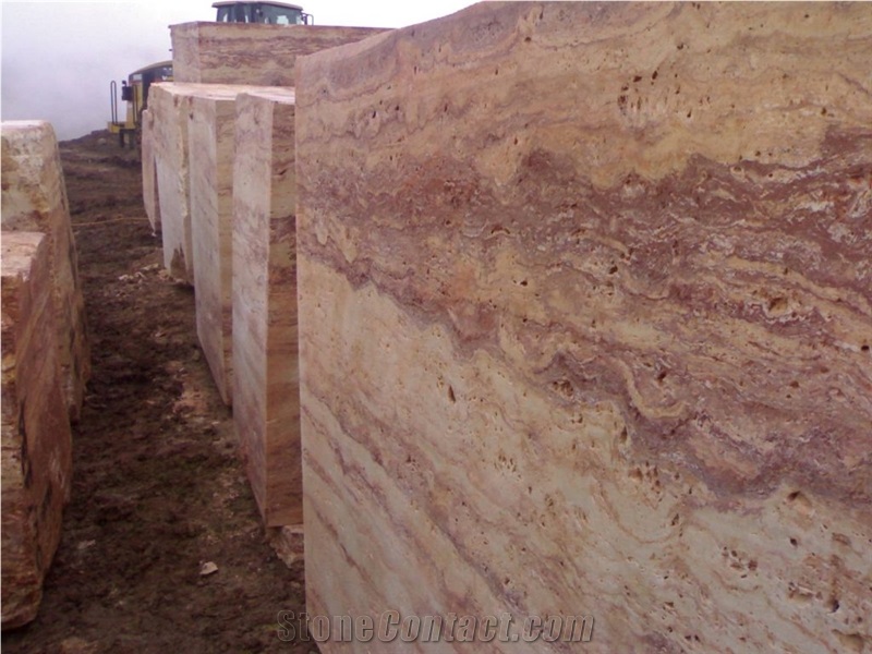 Bahar Gala Gold and Gala Red Travertine