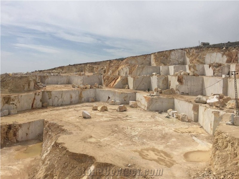 Bahar Red - Bahar Light - Bahar Rosalia Marble Blocks