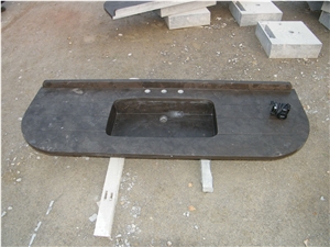 China Shandong Blue Limestone Blue Stone, Polished, Honed, Sinks, Basins with Countertops