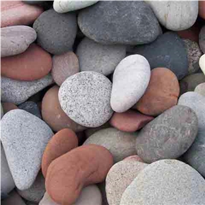 Exotic Pebbles, Black Polished Pebbles, Polished Blended Beach Pebbles