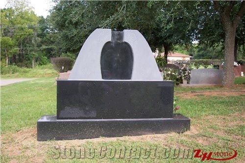 Good Qaulity Unique Design Dark Gray/ G654/ G603 Granite Tombstone Design/ Western Style Monuments/ Upright Monuments/ Monument Design/ Single Monuments