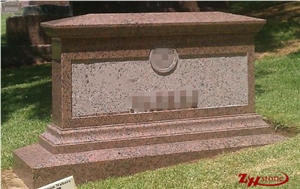 Good Quality Cross Design Double Crypts Hunan White Marble Mausoleums/ Mausoleum Design/ Cemetery Crypts/ Cemetery Mausoleum/ Mausoleum Crypts