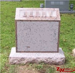Good Quality Polished Asian Style Indian Red/ Imperial Red Granite Tombstone Design/ Western Style Monuments/ Upright Monuments/ Headstones/ Monument Design